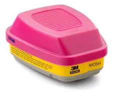 Filtro 60928 para Vapor Orgánico/Gas Ácido 3M™ P100, 60 EA/Estuche