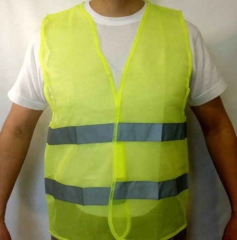 CHALECO REFLECTIVO 100% POLIESTER AMARILLO - comprar online