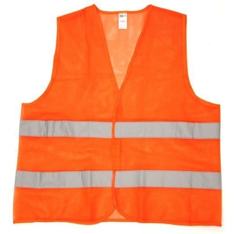 CHALECO REFLECTIVO 100% POLIESTER NARANJA