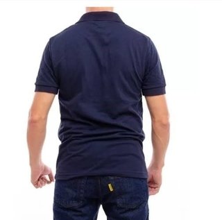 CHOMBA PAMPERO PIQUE AZUL MARINO MANGAS CORTAS - comprar online