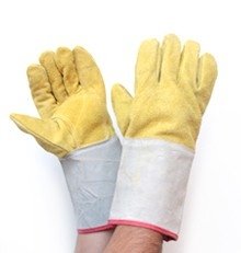 GUANTE DESCARNE PUÑO LARGO DE 1º CON REFUERZO PALMAR ( X 12 UN )