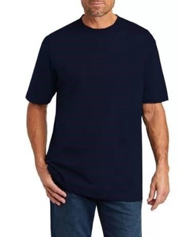 REMERA ALGODON MANGAS CORTAS AZUL MARINO