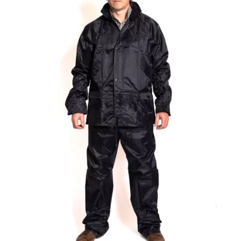 Traje de Lluvia STEELPRO Alaska Negro c/Reflectivo