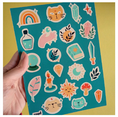 Plancha Stickers en vinilo Magia - comprar online