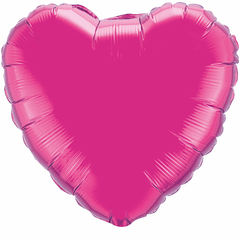GLOBO CORAZÓN FUCSIA
