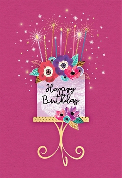 TARJETA SPARKLE CAKE