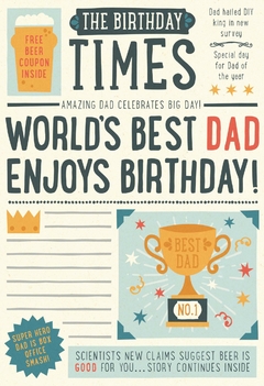 TARJETA WORLD BEST DAD