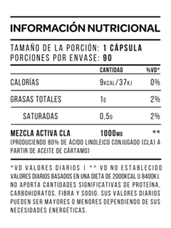 CLA 1000 X 90 CAPS STAR NUTRITION - comprar online
