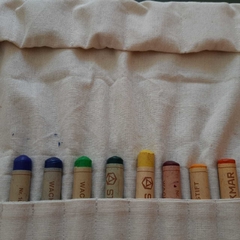 Bastones - Crayones de cera 12 colores (Hechos en Alemania)