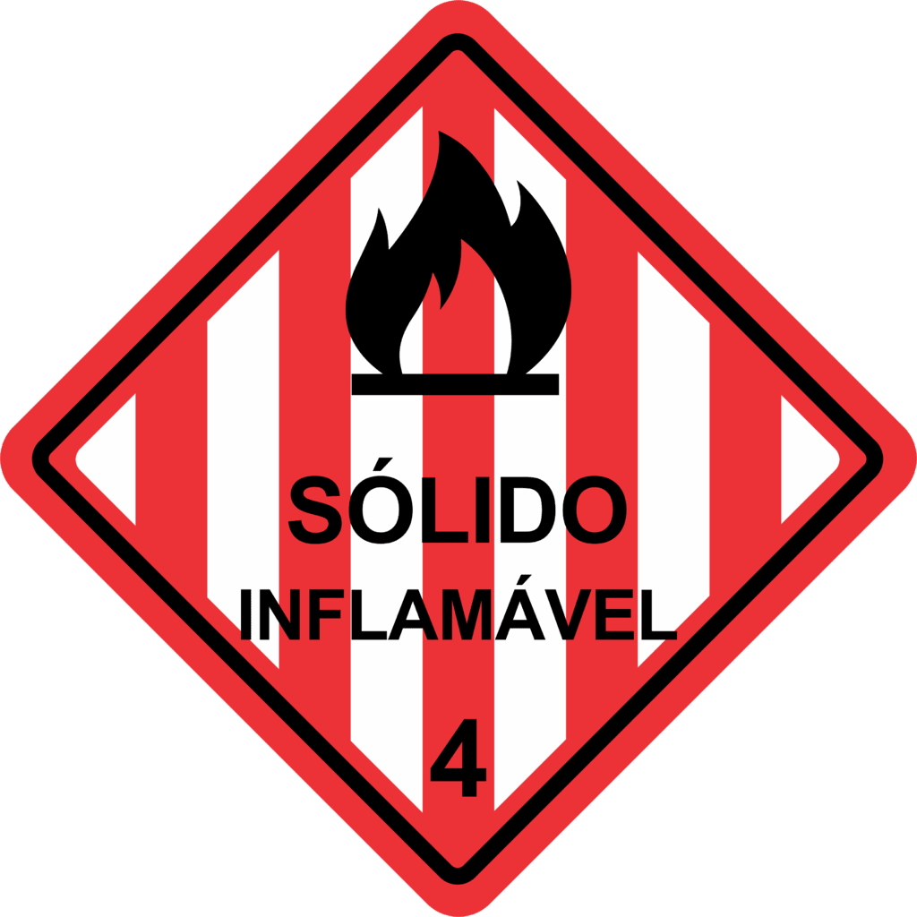 Placa De SÓlido InflamÁvel 4 Comprar Em Placasshop 7971