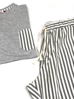 Pijama Lines Gris - comprar online