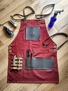 Avental para barbeiro (Vermelho)
