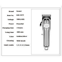 Kemei KM-1977 Professional Hair Clipper na internet
