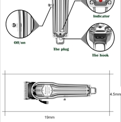 Kemei KM-1977 Professional Hair Clipper - Barberada - de barbeiro para barbeiro