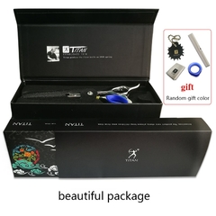 Titan tesoura desfiadeira dentes na lâmina superior - Barberada - de barbeiro para barbeiro