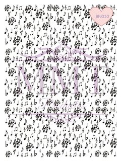 Blanco y Negro Notas Musicales