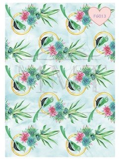 Diseño Cactus y pajaros