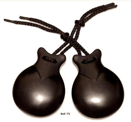 Legno Levigato Castañuelas Jale-2056 In Mogano - Nacchere Levigate Per Musica E Danza Jale-2056 Mogano - 4