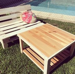 MESA RATONA "JULIETA" BLANCO VINTAGE 80 x 80 cm