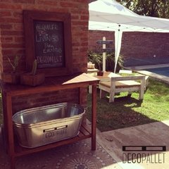 FRAPERA ZINC + MESA APOYO + PIZARRÓN + PALO CON FLECHAS + LIVINGS + GAZEBOS