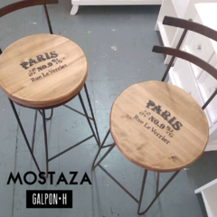 Banqueta Alma Hierro y madera en internet