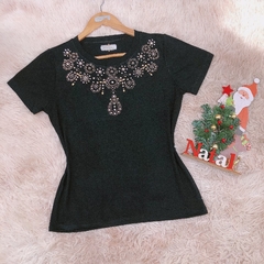 T-shirt manga curta COLAR