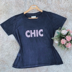 T-shirt manga curta CHIC