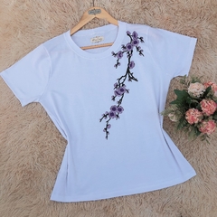 T-shirt manga curta FLORES - Moulage moda 