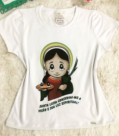 T-shirt gola careca manga curta SANTA LUZIA