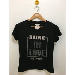 T-shirt gola careca manga curta DRINK IN LOVE - comprar online
