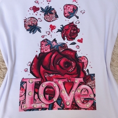 T-shirts manga curta LOVE - comprar online