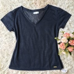 T-shirt gola v podrinha com glitter - comprar online