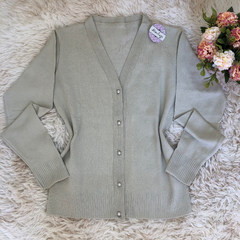 Casaquinho tricot liso