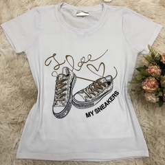 T- shirt gola careca manga curta MY SNEAKERS