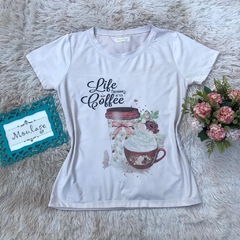 T-shirt manga curta COFFEE