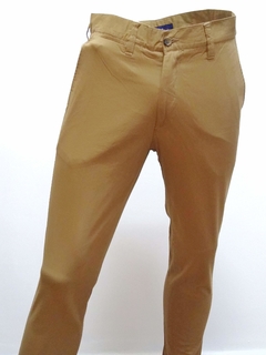 Pantalon NB Gabardina gamuzada tostado