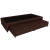 Conjunto Onix + Sommier Urania Chocolate 90x190cm - Colombano Muebles
