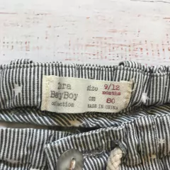 Short de gabardina rayado. ZARA. T 9-12 meses - comprar online