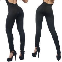 Mono Negro Escote Marylyn combinado en el escote con animal print al tono Engomado - comprar online