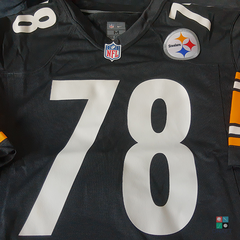 Men's Nike Alejandro Villanueva Black Pittsburgh Steelers Game Jersey