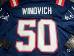 Men's Nike Chase Winovich Navy New England Patriots Game Player Jersey