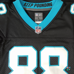 Nike Superbowl 50 Carolina Panthers Greg Olsen Black Youth Jersey M