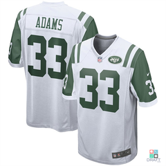 NIKE NFL ON FIELD NEW YORK JETS JAMAL ADAMS JERSEY SIZE YOUTH L (14-16)