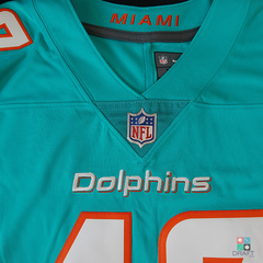 Dolphins Kiko Alonso Limited Jersey White 100Th Season Dolphins Kiko Alonso  Limited Jersey White 100Th Seasons Outline Repeat Pattern Mens Soft T Shirt  in 2023