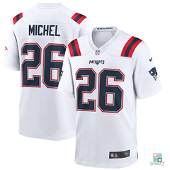 Sony Michel New England Patriots Football Jersey #26 Nike Blue