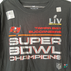 Camiseta para hombre Nike Tom Brady Heathered Grey Tampa Bay Buccaneers  Super Bowl LV Champions con