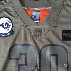 Nike Rams 30 Todd Guley II Olive Salute To Service Limited Jersey