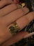 Anillo Lumaca Bronce con Labradorita