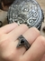 Anillo Tribal en Plata 925 y Onix negro Medida 15 - comprar online