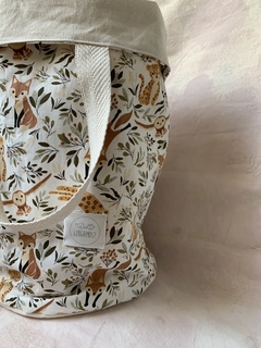 Canasto Contenedor Mediano Animalitos del Bosque - comprar online